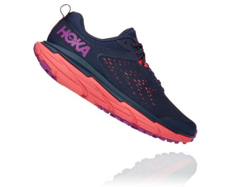 Hoka One One Challenger ATR 6 - Sapatos Ortopédicos Mulher Pretas / Coral | PT-8QTcXoT